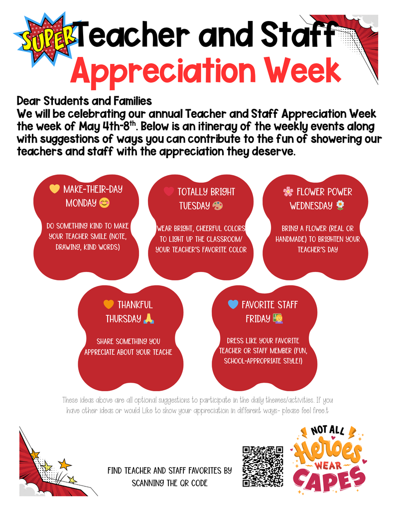 Teacher Appreciation Week 