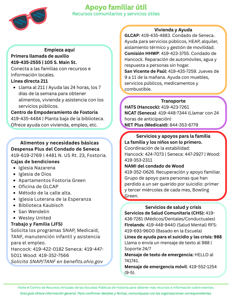 Guía de Verano de Fostoria