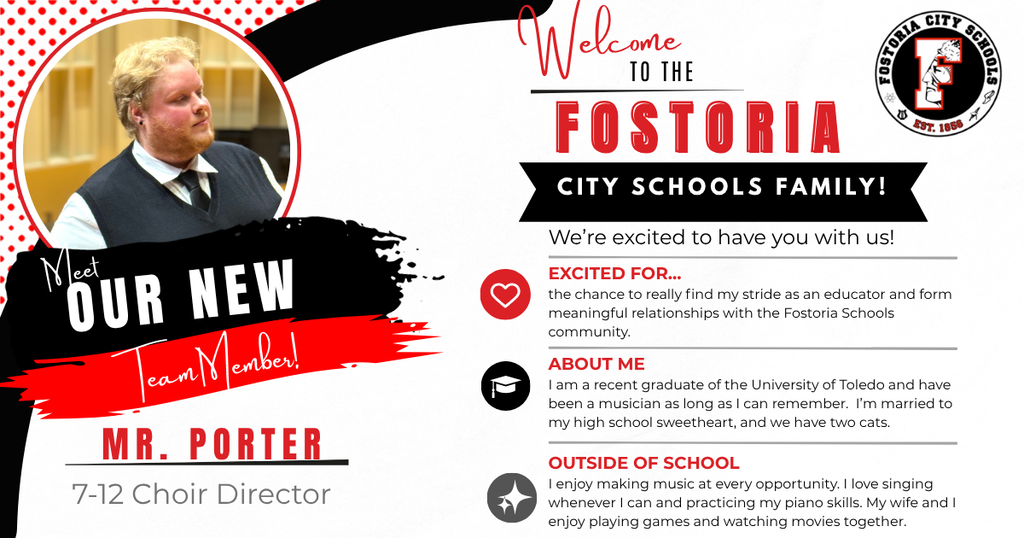 Welcome Mr. Porter - information to share with the community
