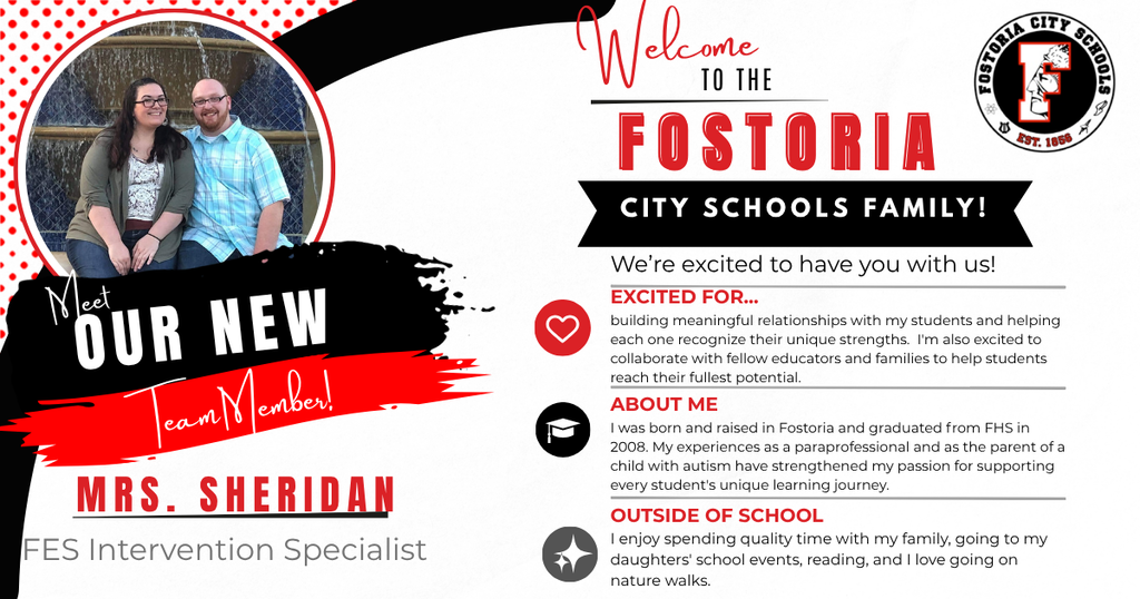 Welcome Mrs. Sheridan