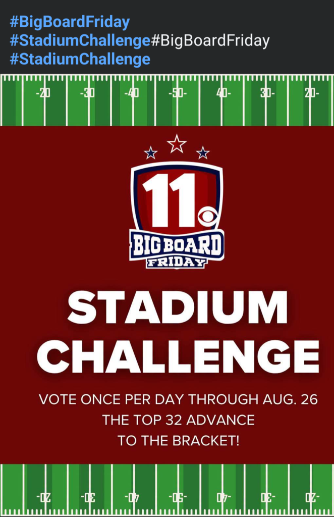 WTOL Big Board Friday Stadium Challenge - Vote Fostoria!!!