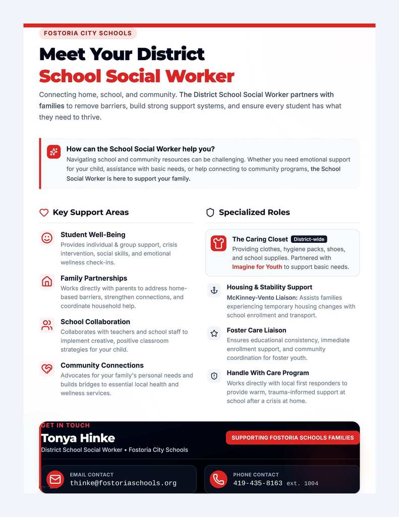 Meet the School Social Worker Infographic