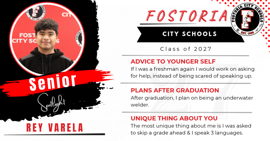 Senior Spotlight - Rey Varela
