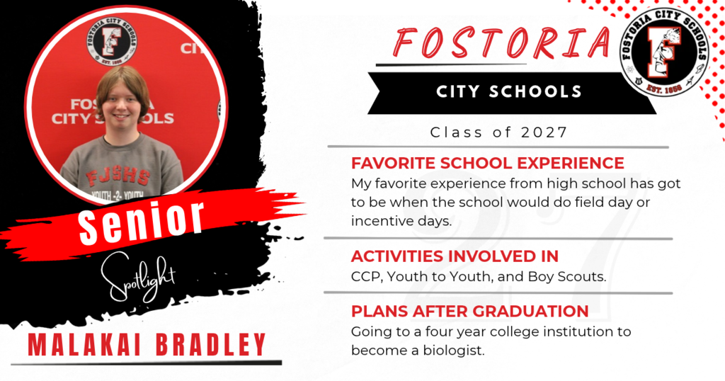 Senior Spotlight - Malakai Bradley