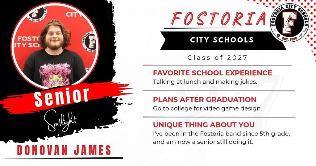 Donovan James Senior Spotlight