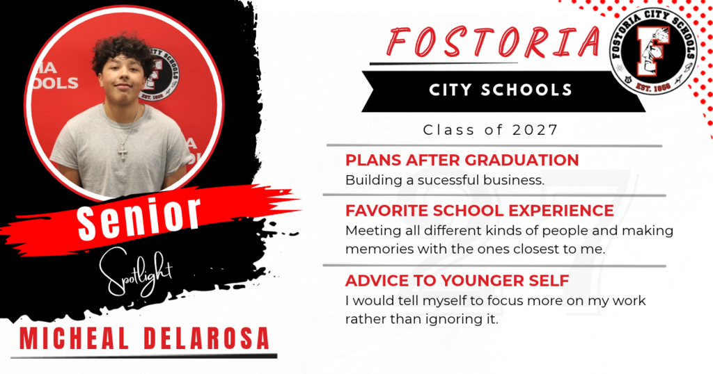 Senior Spotlight - Michael Delarosa