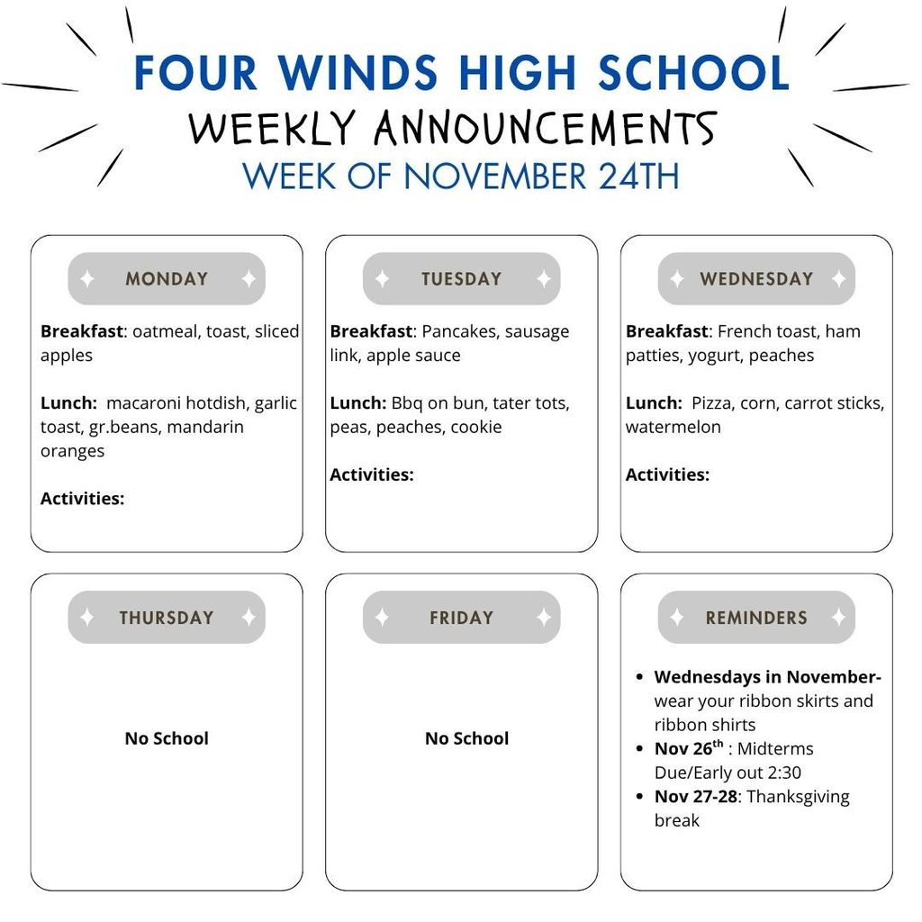 Nove 24th announcements