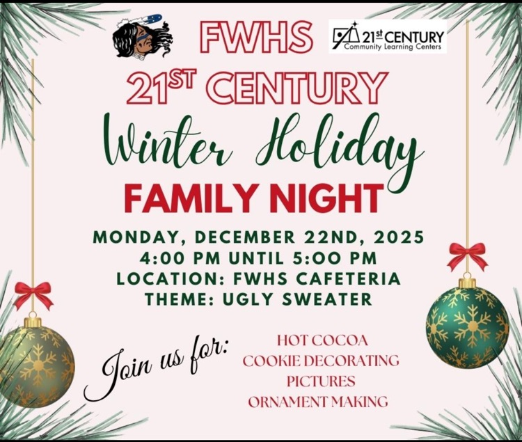 FWHS 21st Century Family Night Flyer