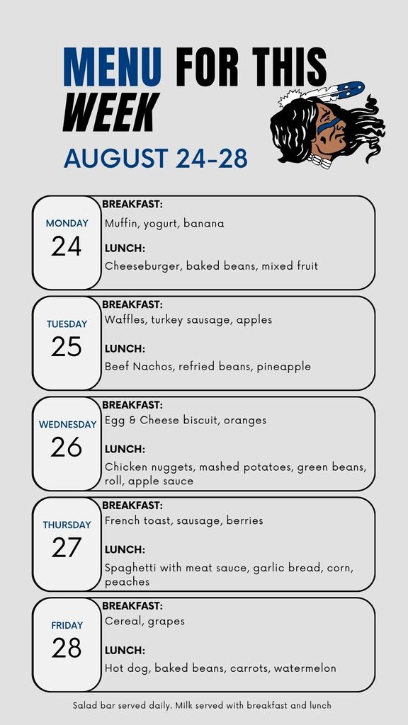 august 24-28 menu