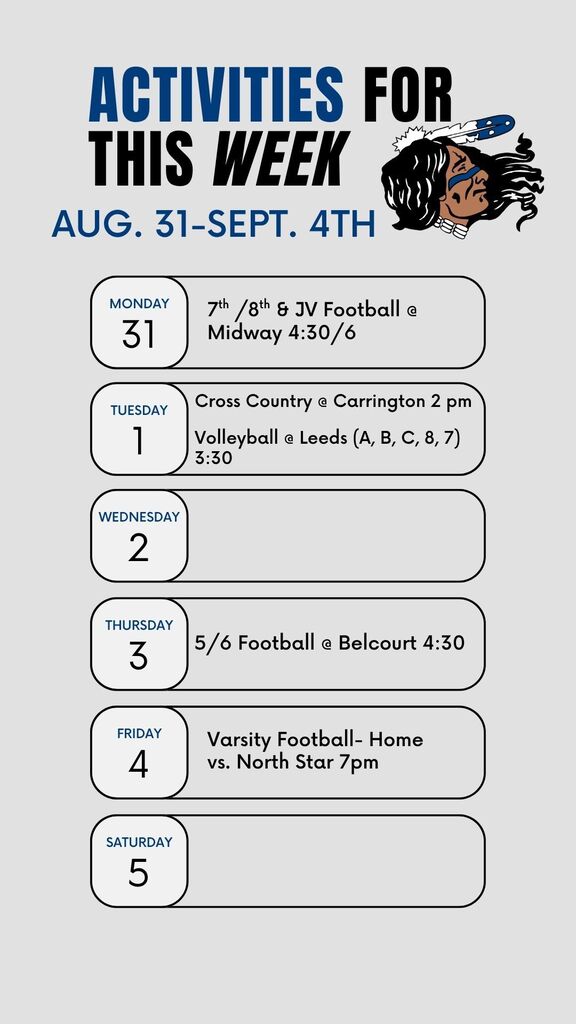 activities aug 31-sept 4