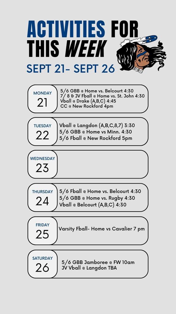 activities 9/21-9/26