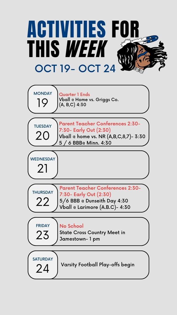 Activities 10/19-10/23