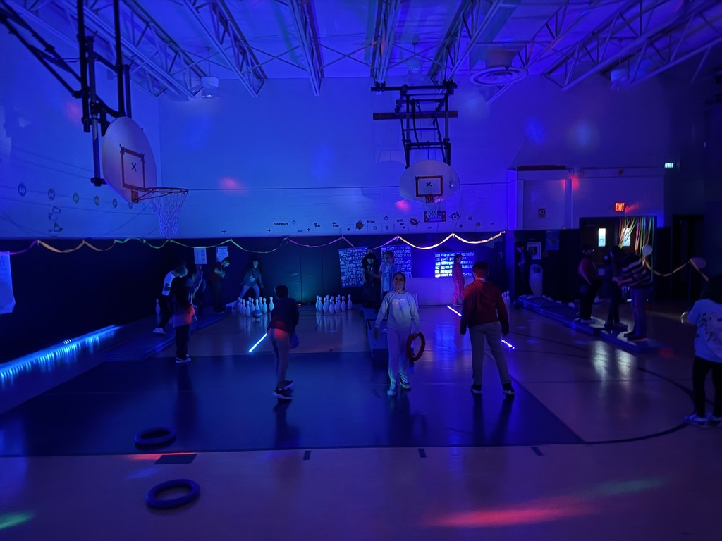 We had a blast cosmic bowling!