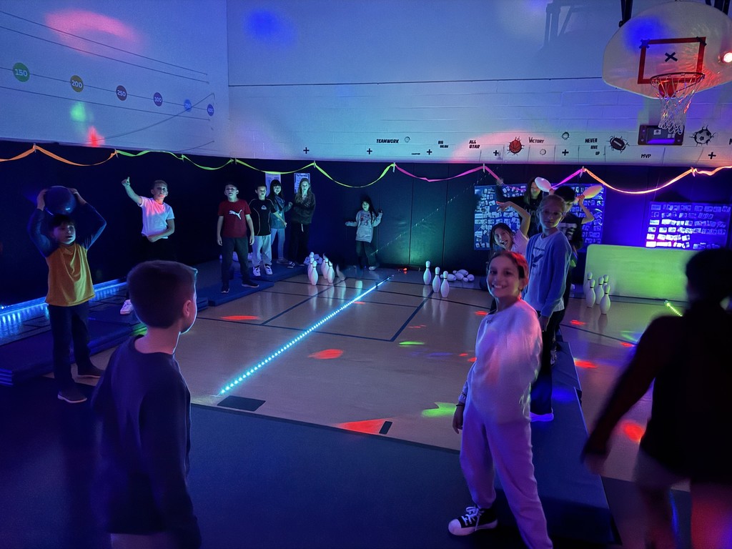 We had a blast cosmic bowling!