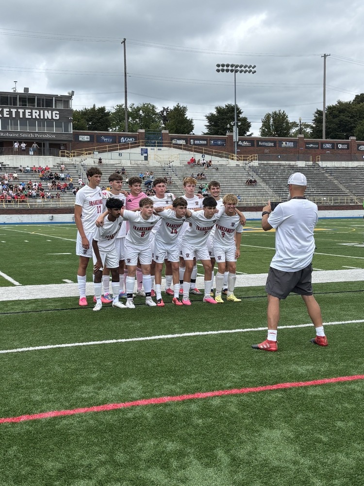 Frankenmuth Soccer poses for pregame photo