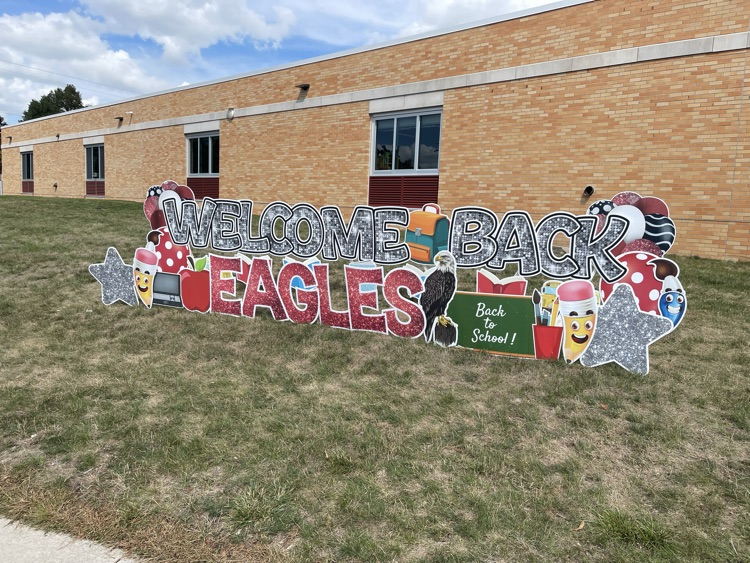 welcome back sign