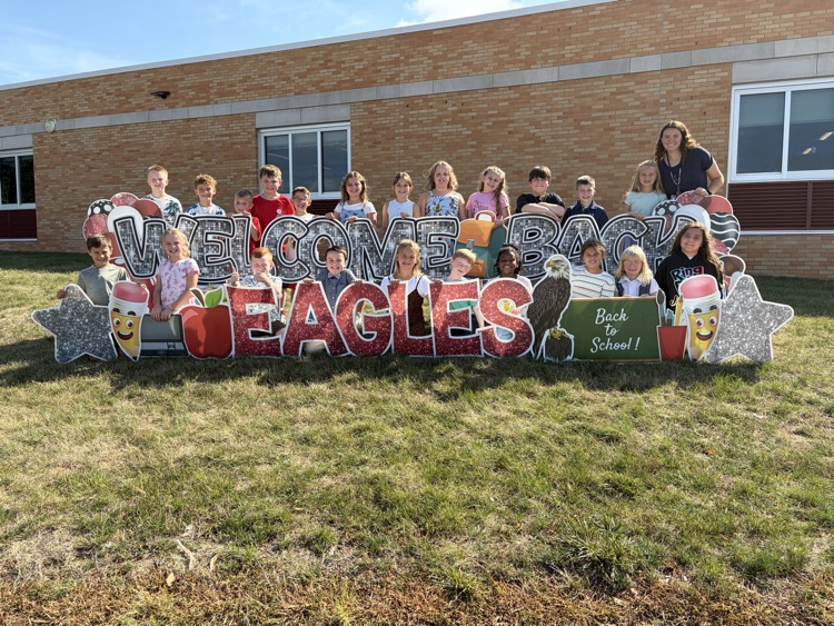 third grade class posing for camera