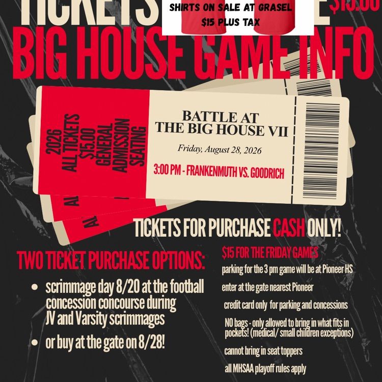 game day information for the battle at the big house
