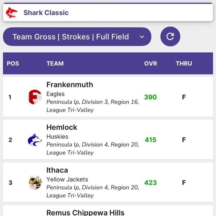 iwanamaker golf team scores