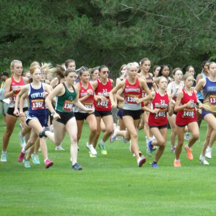 girls cross country starting race
