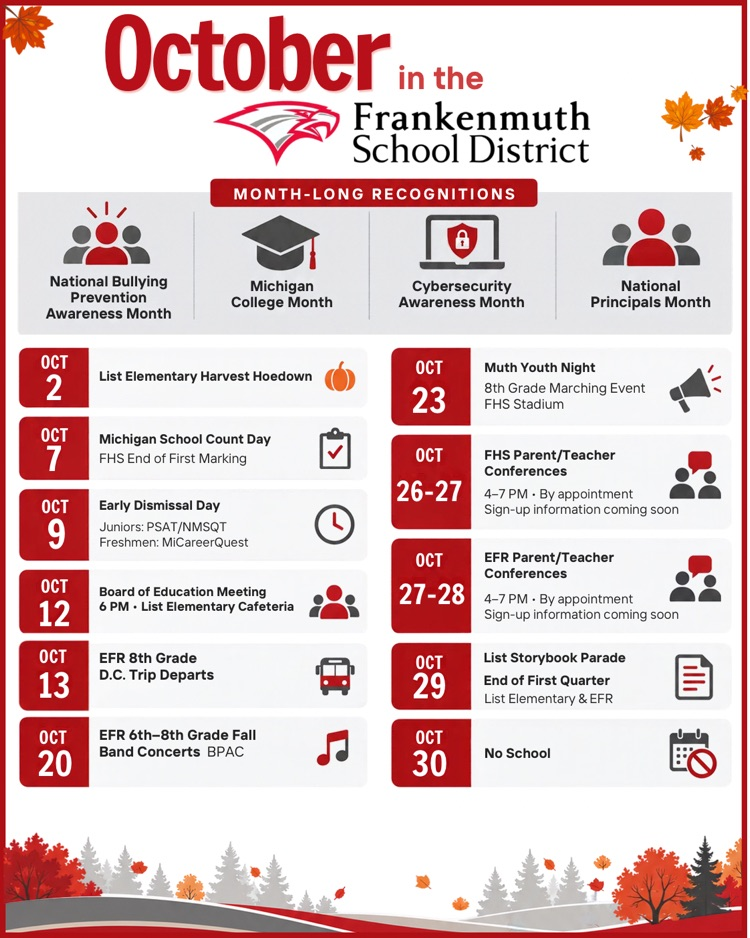 October building/district events