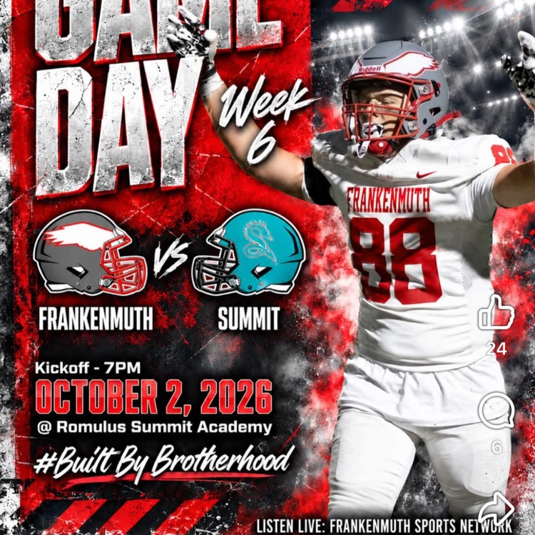 picture of social media post from Frankenmuth football 