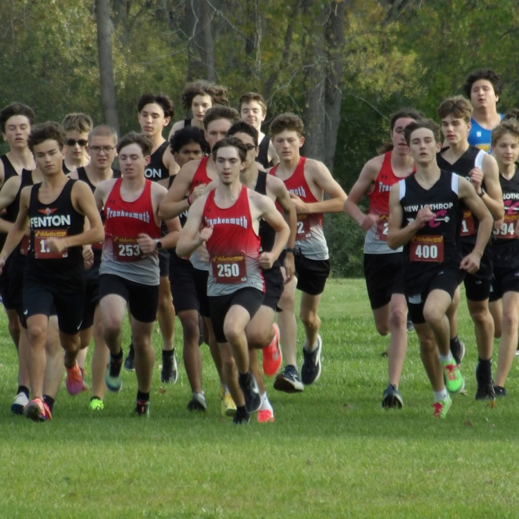 JV boys cross country race