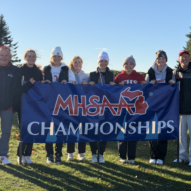 golf team with MHSAA banner