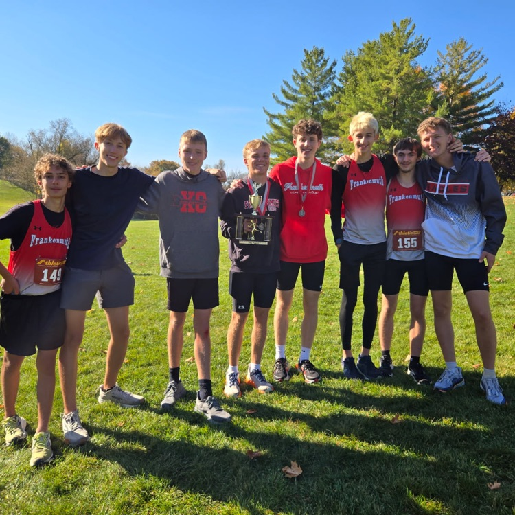 boys third place cross country team picture 
