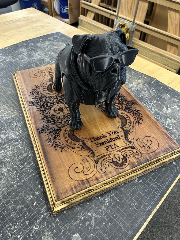 Custom Bulldog Trophy