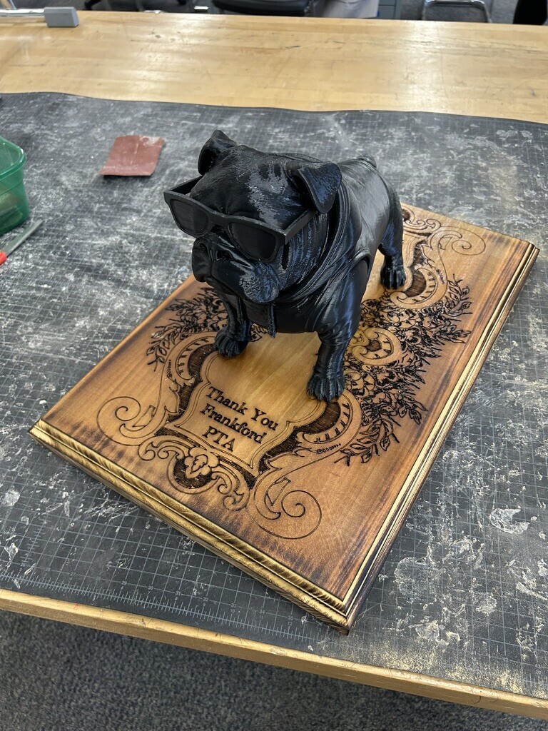 Custom Bulldog Trophy