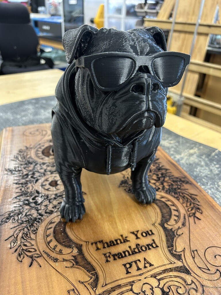 Custom Bulldog Trophy