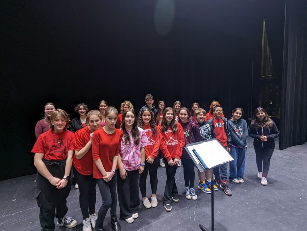 The chorus behind the scenes!