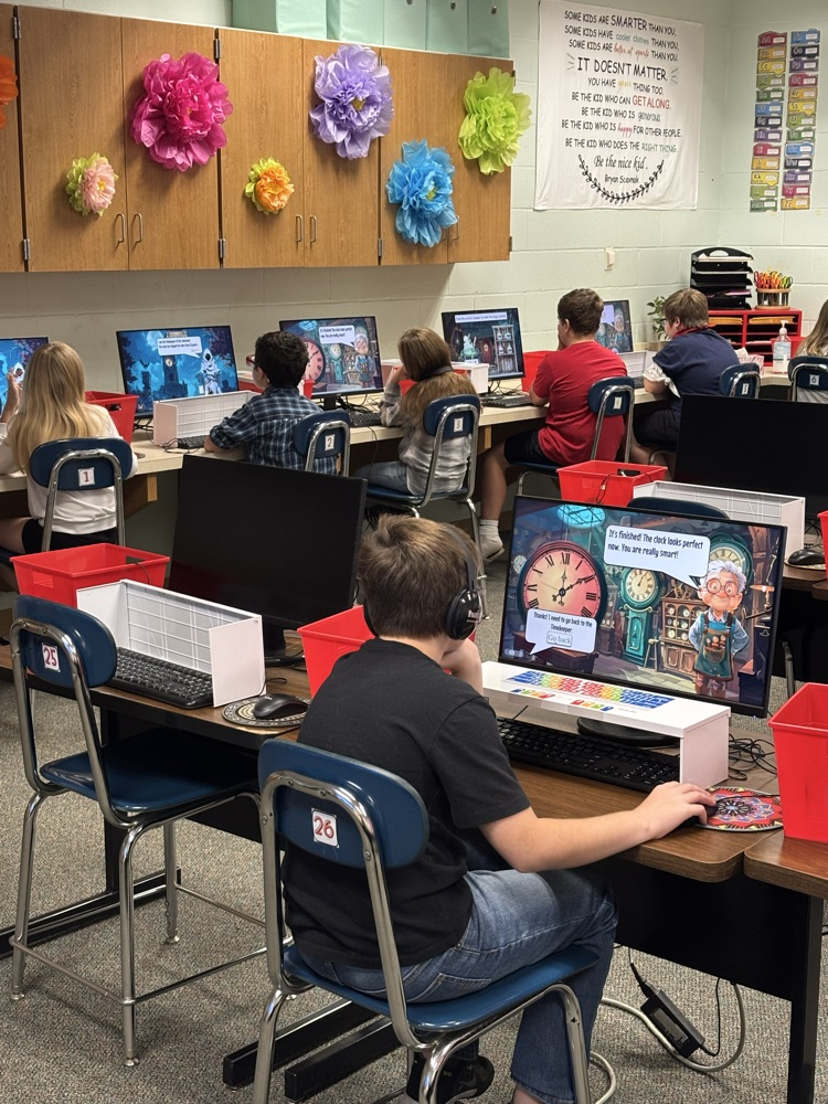 4th graders using math skills to escape a haunted village