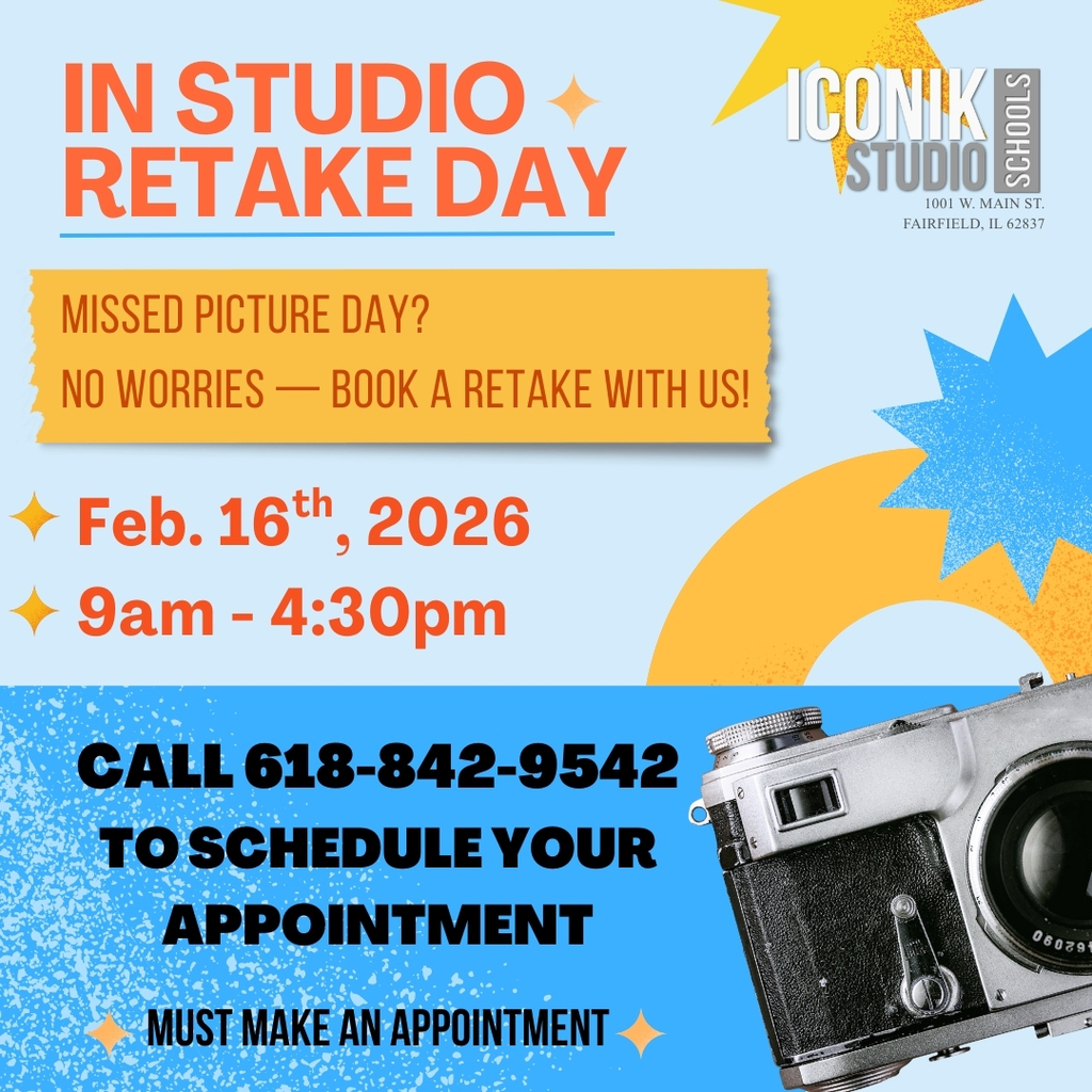 In Studio Retake Day 2/16/26 9am-4:30pm