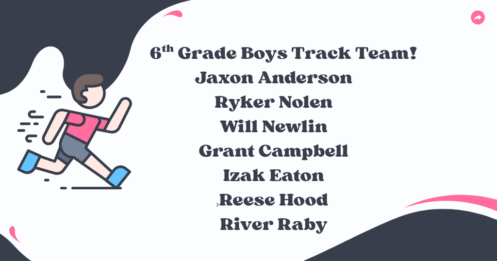 6th Grade Boys Track!