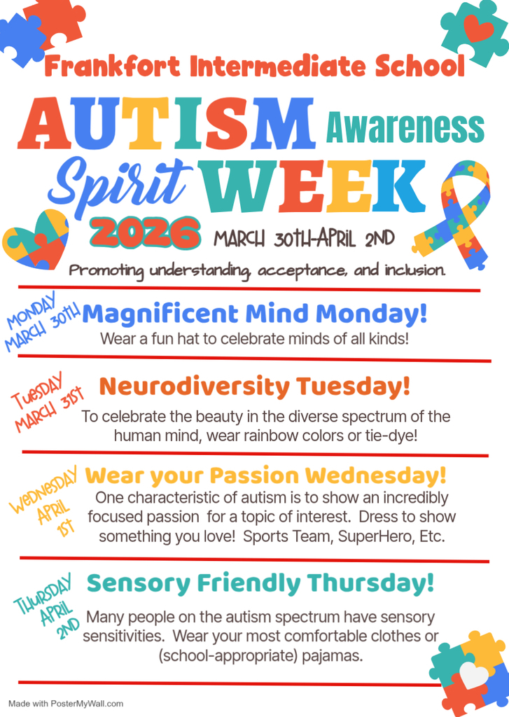 Autism Spirit Week