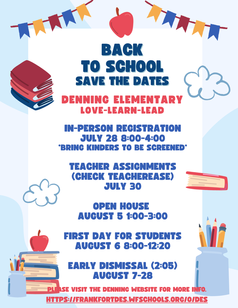 Back to School Save the Dates
