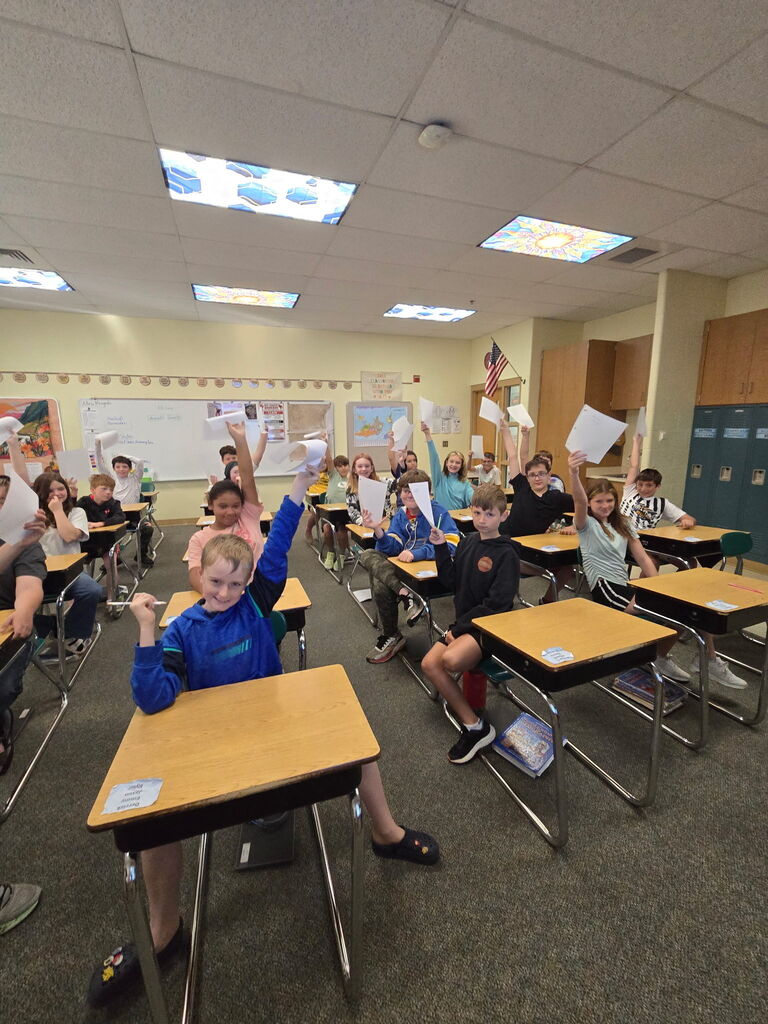 Students bid for desired items