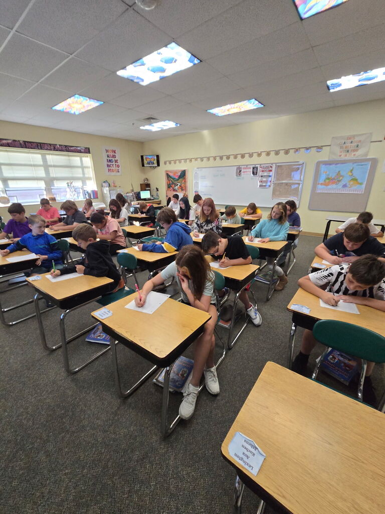 Students complete their ledgers