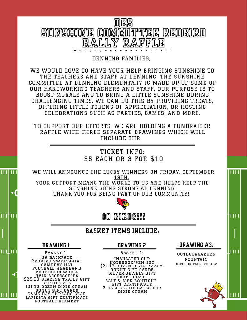 Sunshine Committee Raffle