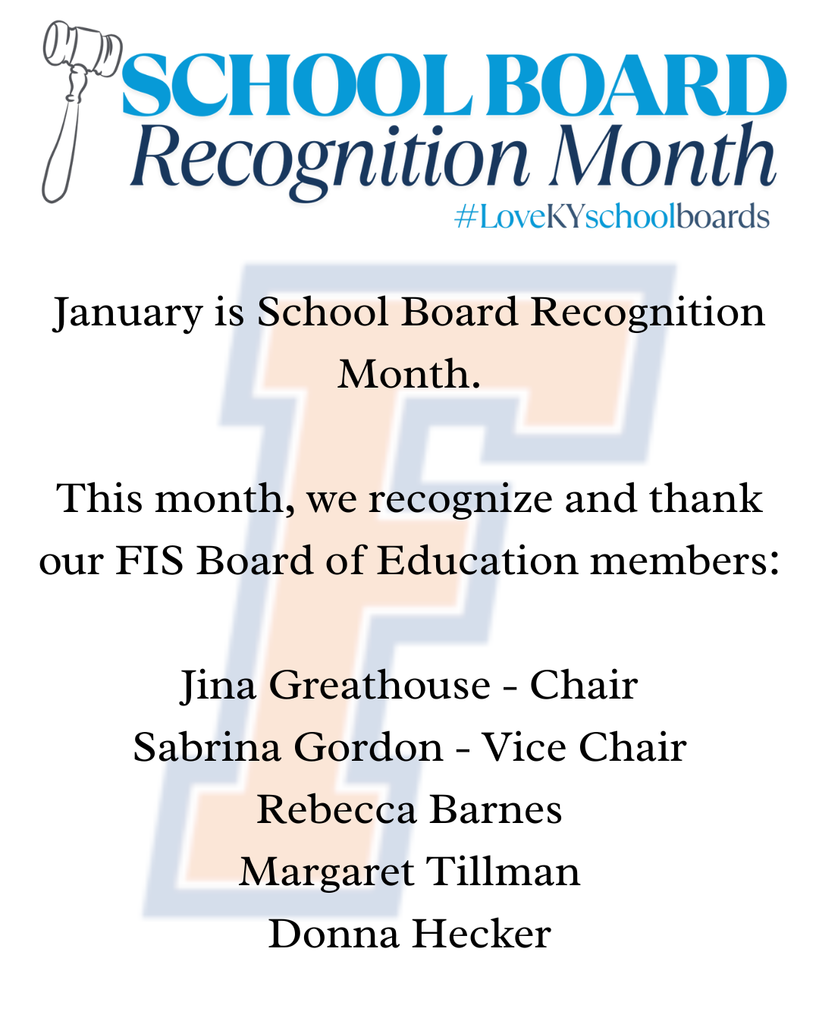 January is School Board Recognition Month