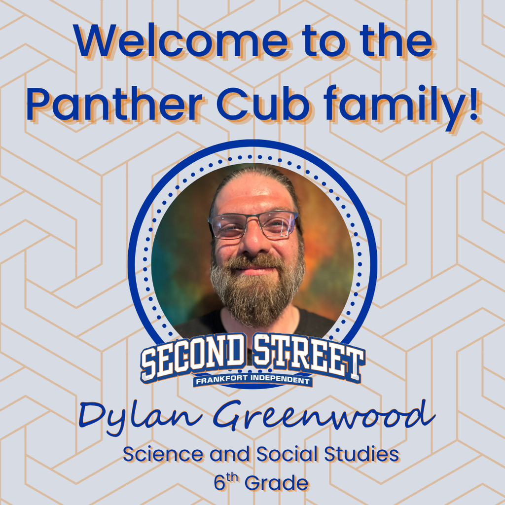 graphic announcing a new science and social studies teacher