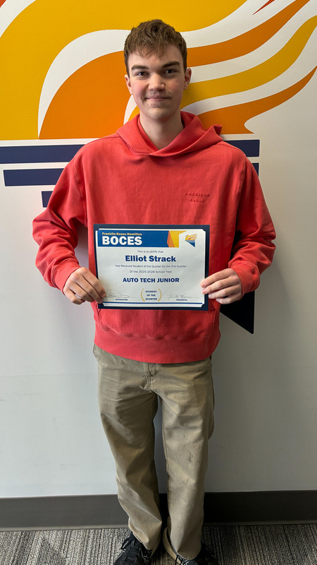 Strack holds certificate