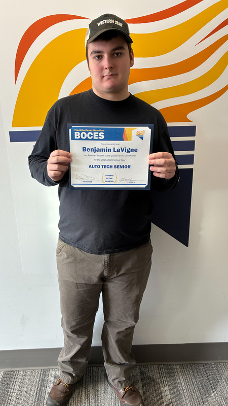 LaVigne holds certificate