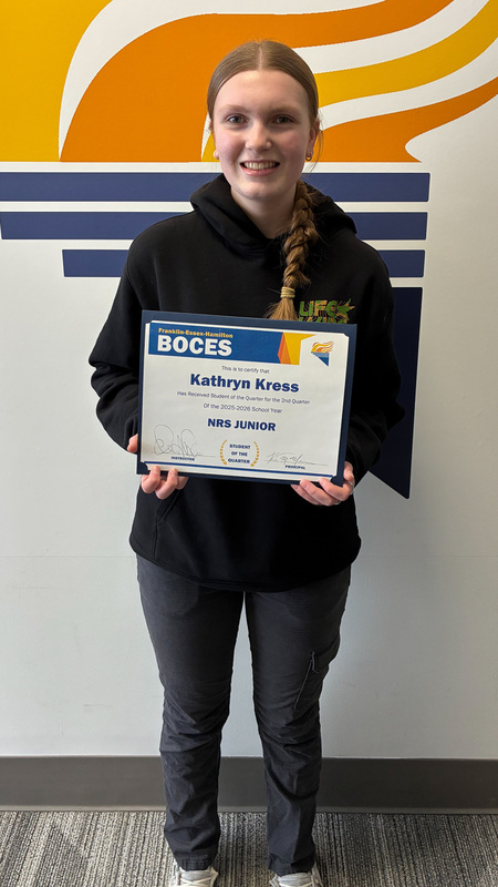 Kress holds certificate