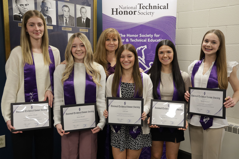 cosmetology instructor and inductees