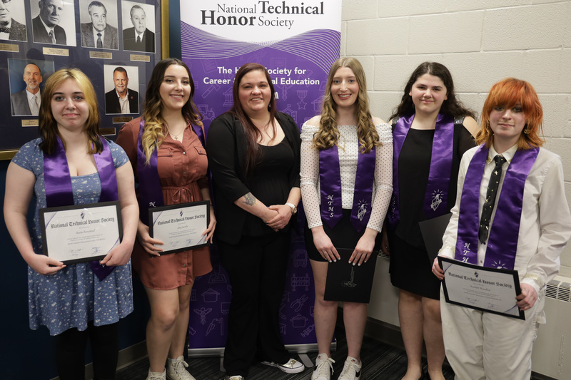 culinary arts instructor and inductees
