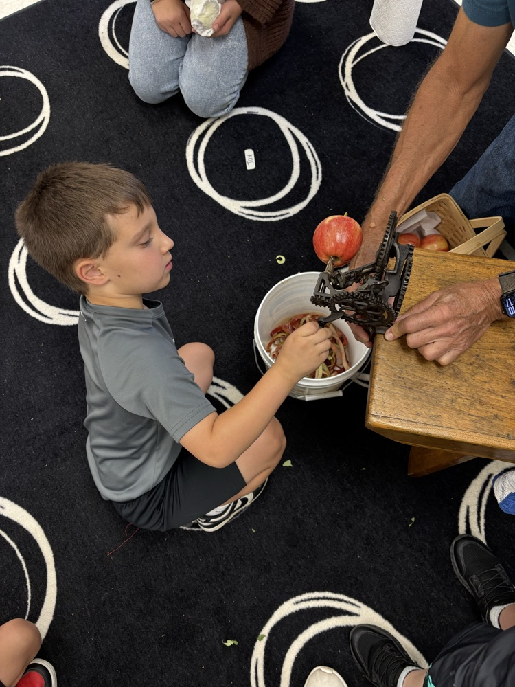 peeling apples