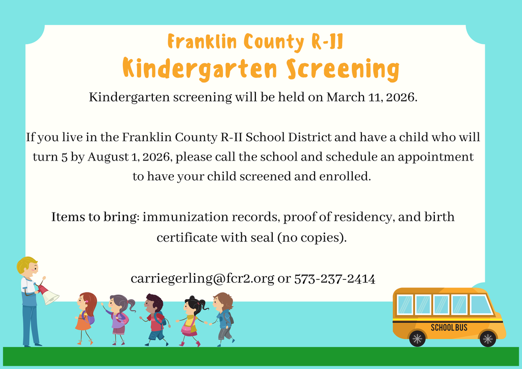 Kindergarten Screening Information